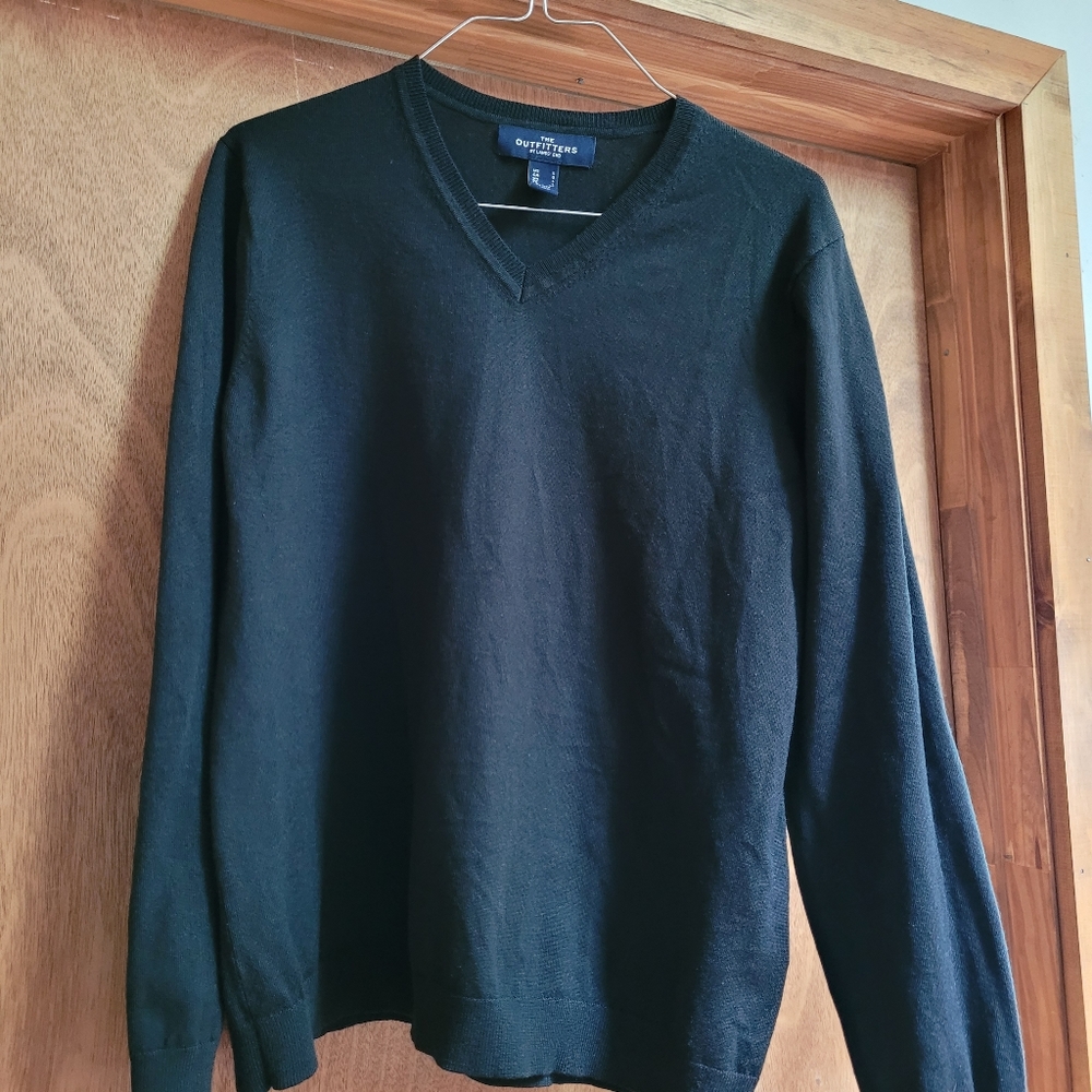 Lands End Sweater black Long sleeve Petite, size L